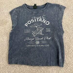 Positano Kids Blue Graphic Tee
